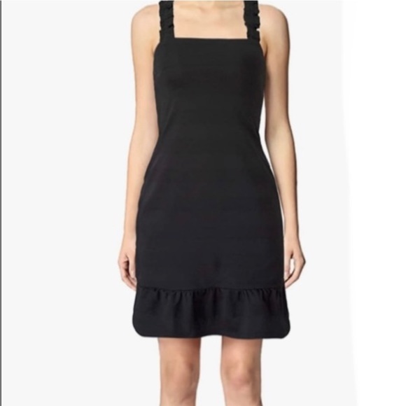 BCBGeneration black mini ruffle dress - Picture 1 of 9